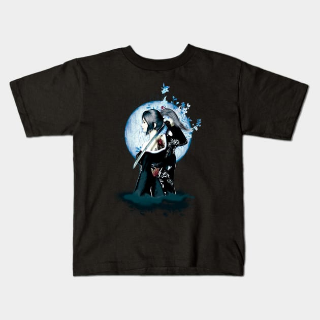 Kunoichi Kids T-Shirt by Artwork Simpson